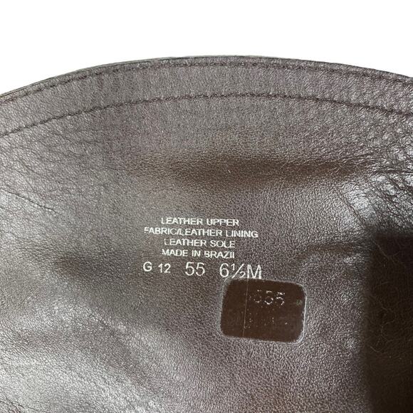 Tory Burch Women’s Jess Brown Leather Riding Boot Size US 6.5 - Picture 9 of 12